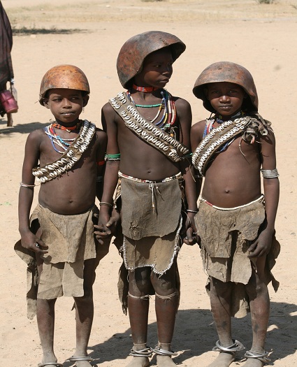 Young boys of the Arbore tribe